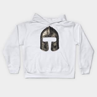 Medieval Armour Helmet Kids Hoodie